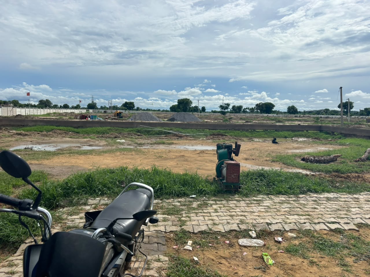 Open land and internal development area at Lalita Kunj